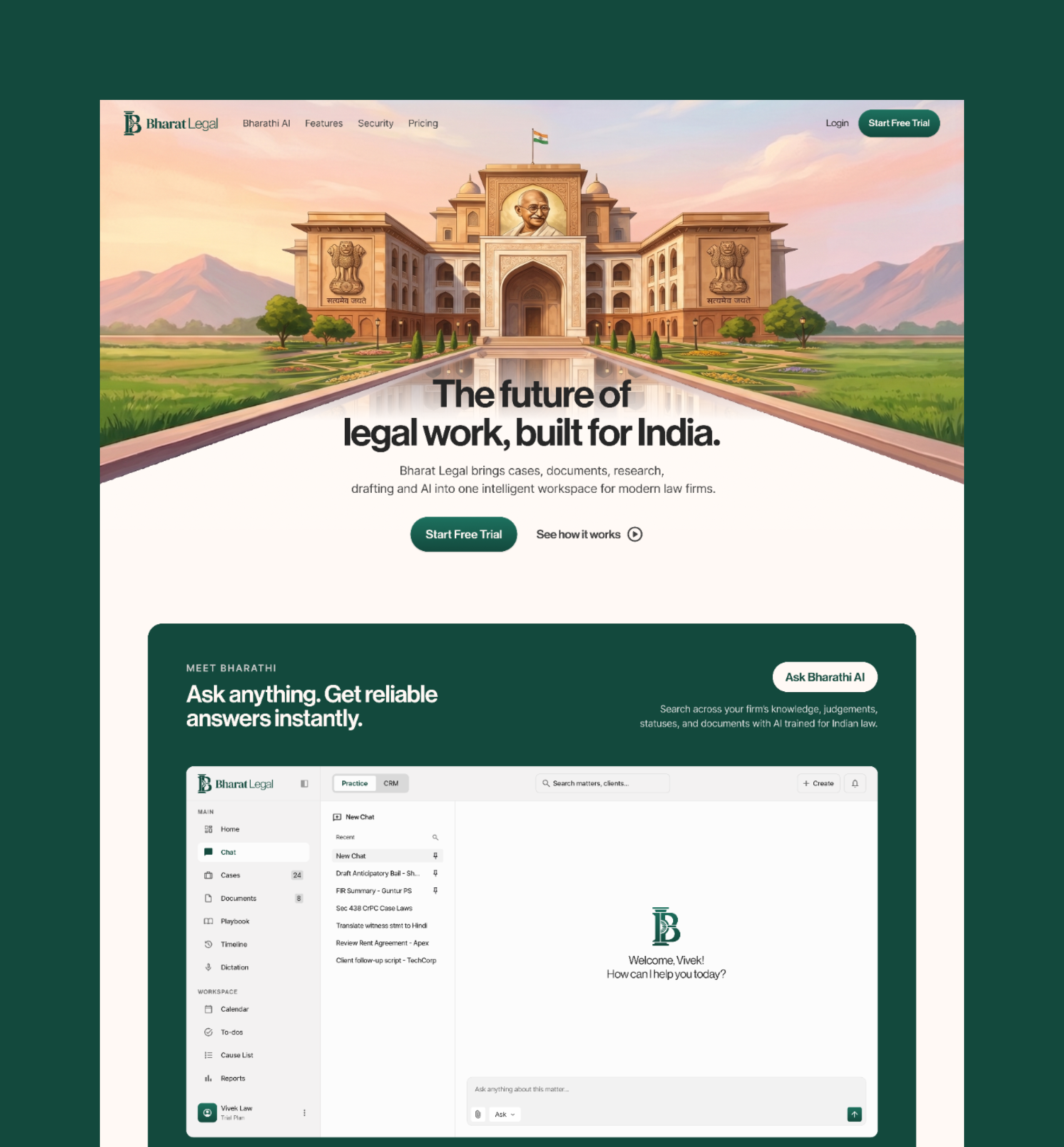 Bharat Legal platform preview