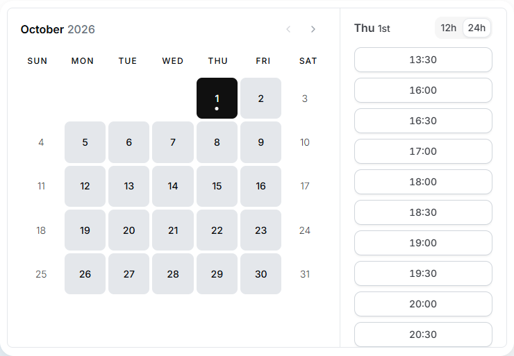 Platform dashboard preview