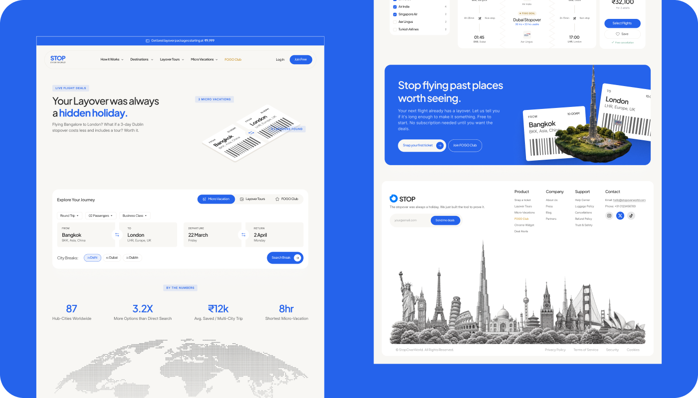 Stopover Platform Showcase